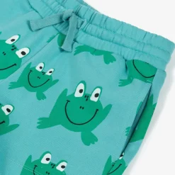 Aqua Blue Cotton Frog Shorts