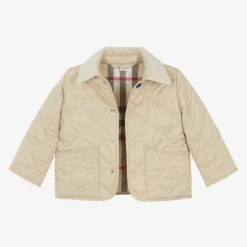 Baby Beige Quilted Jacket