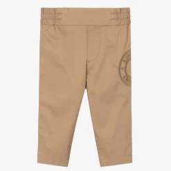 Baby Boys Beige Cotton Trousers