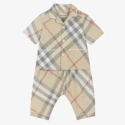 Baby Boys Beige Cotton Trouser Gift Set