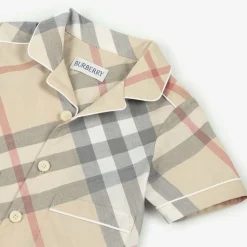 Baby Boys Beige Cotton Trouser Gift Set