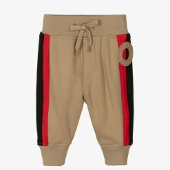 Baby Boys Beige Logo Joggers