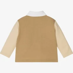 Baby Boys Beige Logo Top