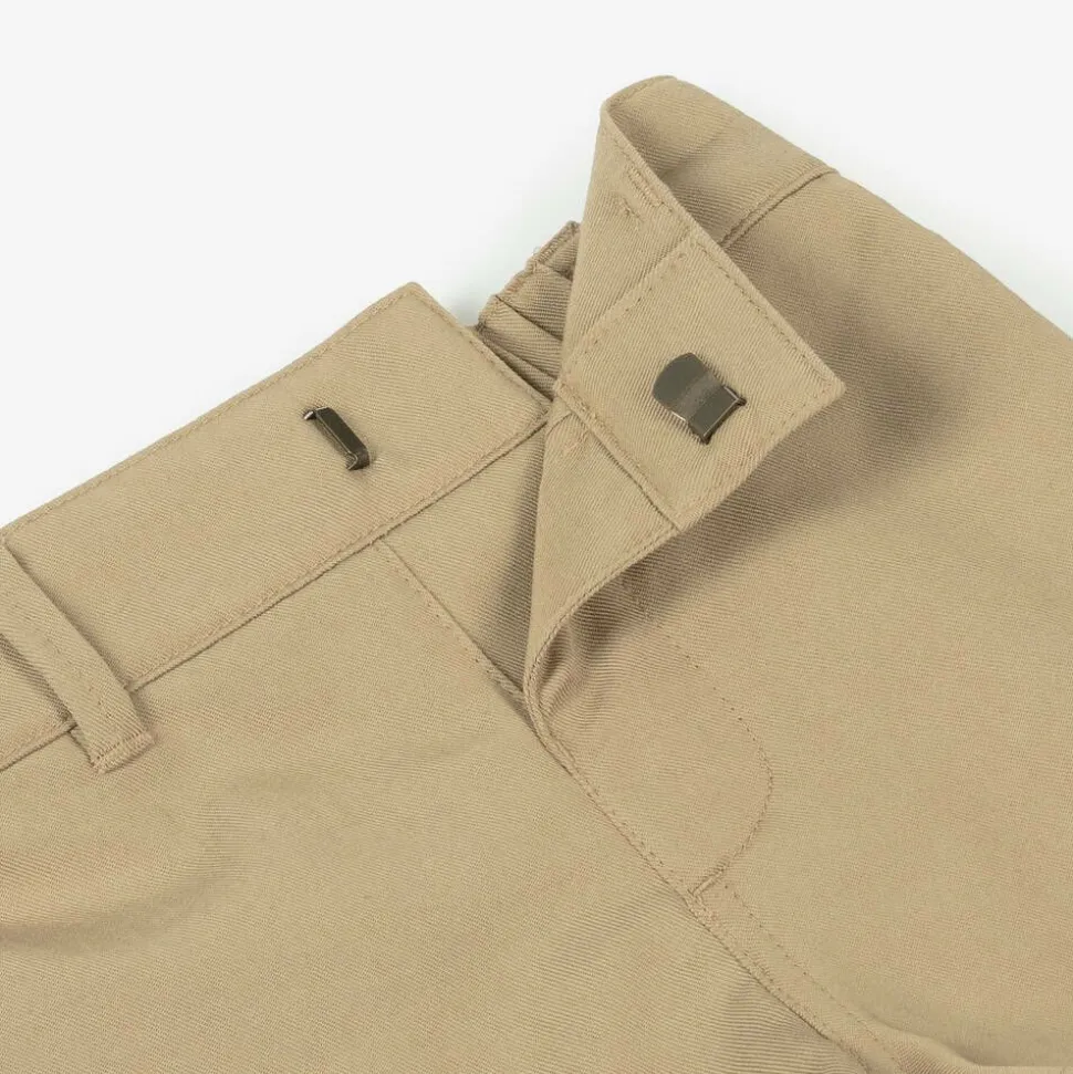 Baby Boys Beige Twill Shorts