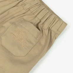 Baby Boys Beige Twill Shorts