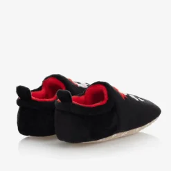 Baby Boys Black Pirate Slippers