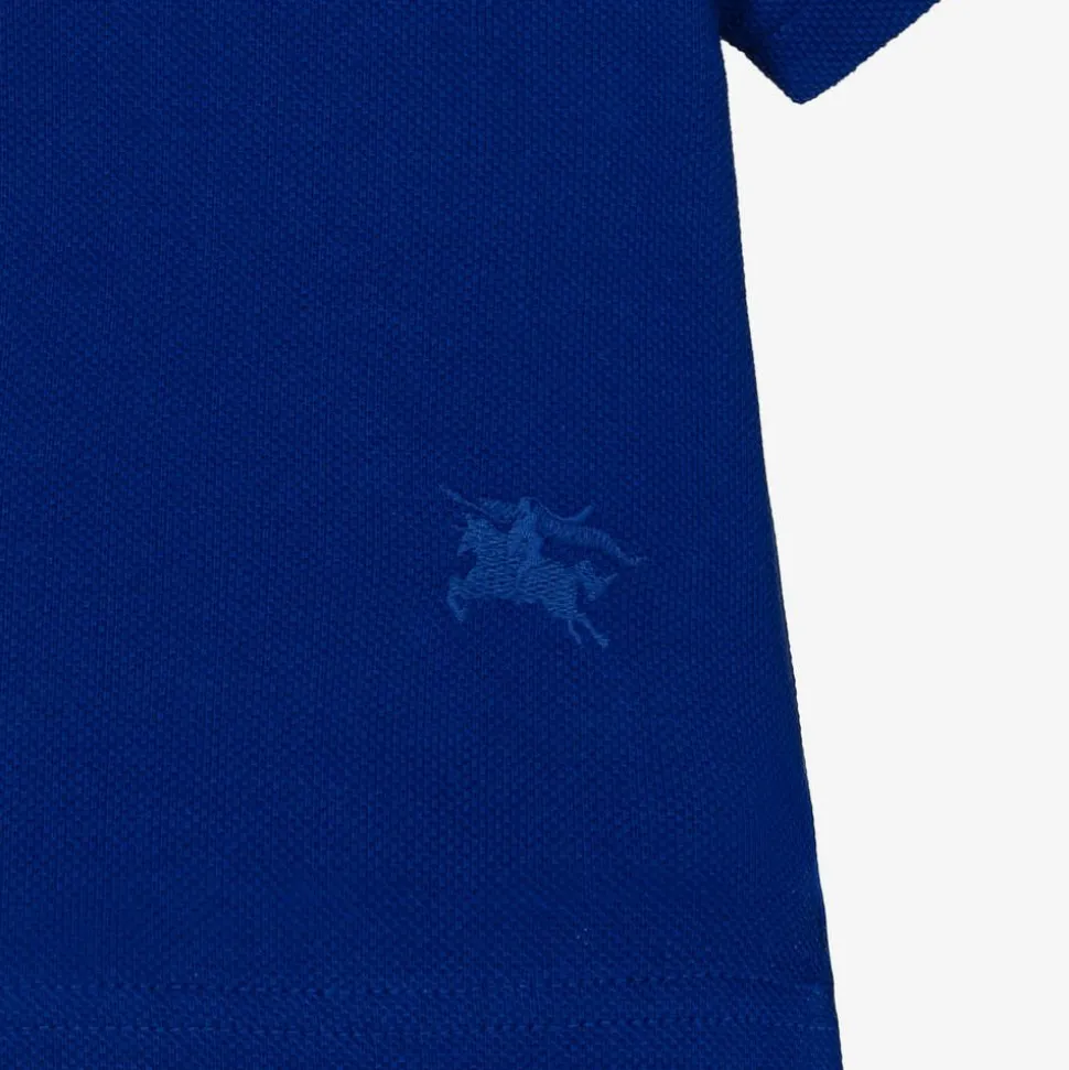 Baby Boys Blue Check Polo Shirt