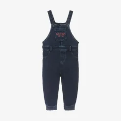 Baby Boys Blue Cotton Dungarees