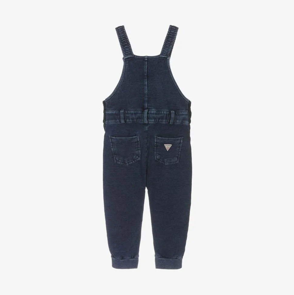 Baby Boys Blue Cotton Dungarees