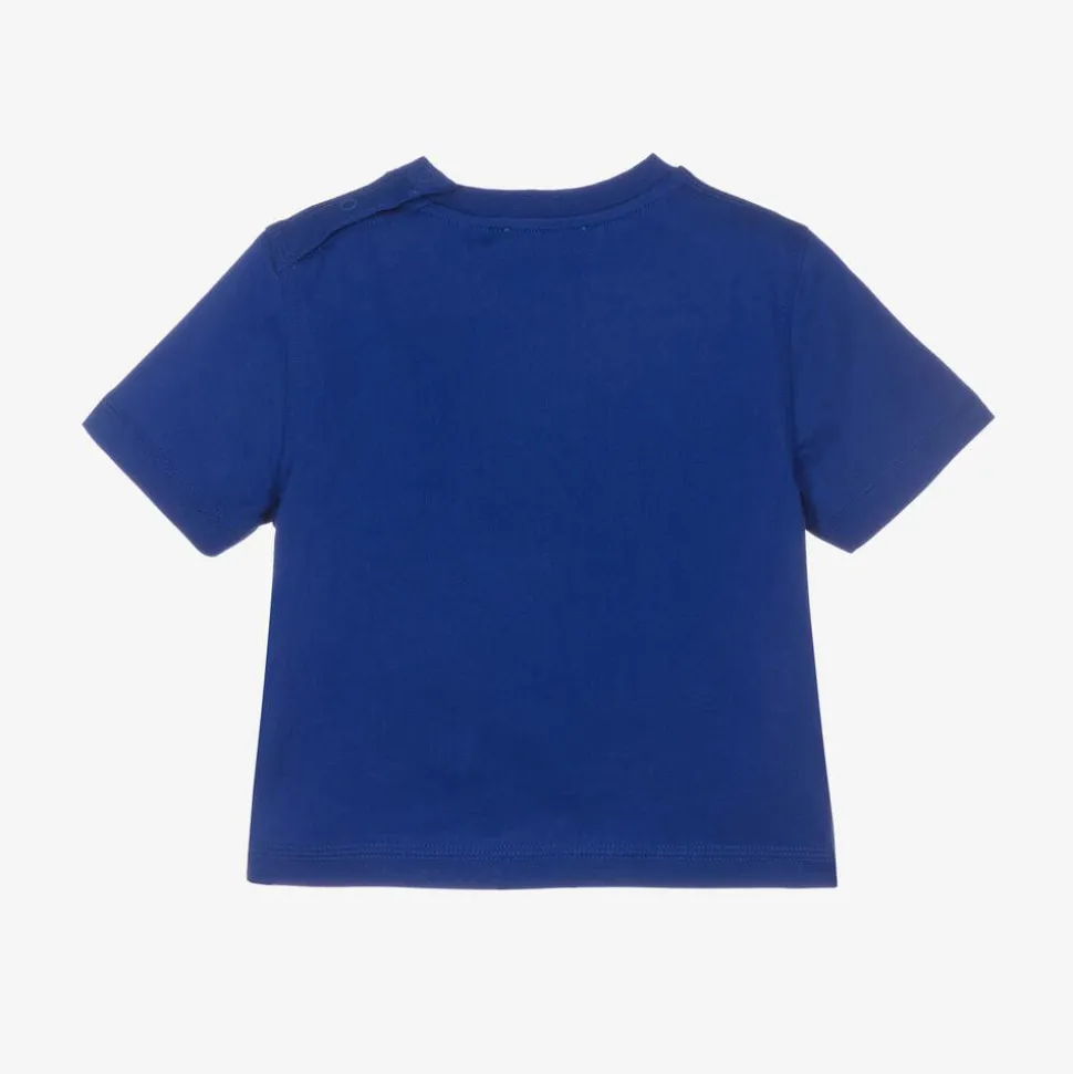 Baby Boys Blue Cotton EKD T-Shirt