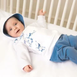 Baby Boys Blue Cotton Horse Tracksuit