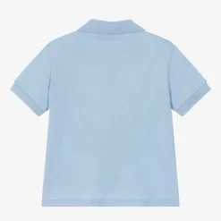 Baby Boys Blue Cotton Polo Shirt