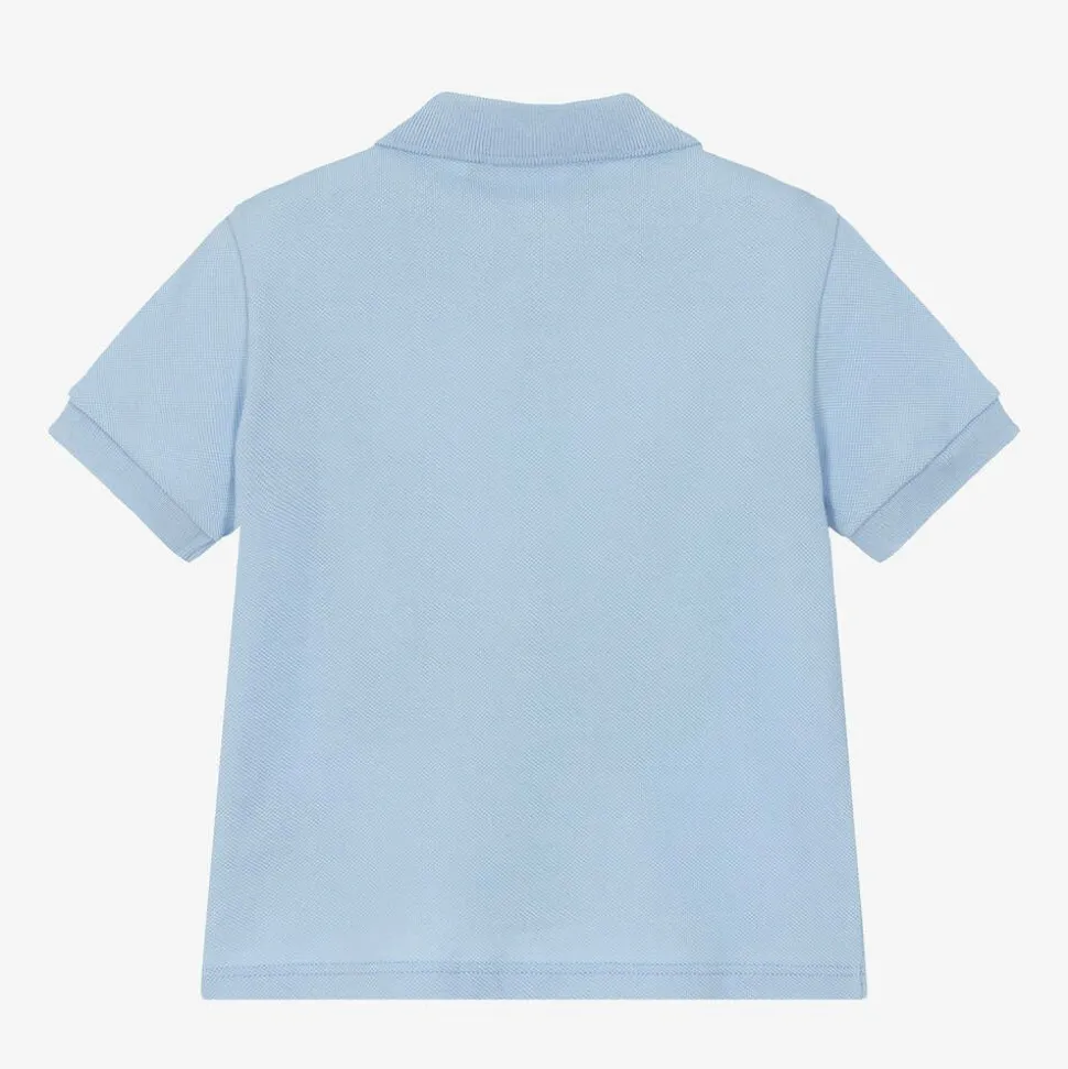 Baby Boys Blue Cotton Polo Shirt