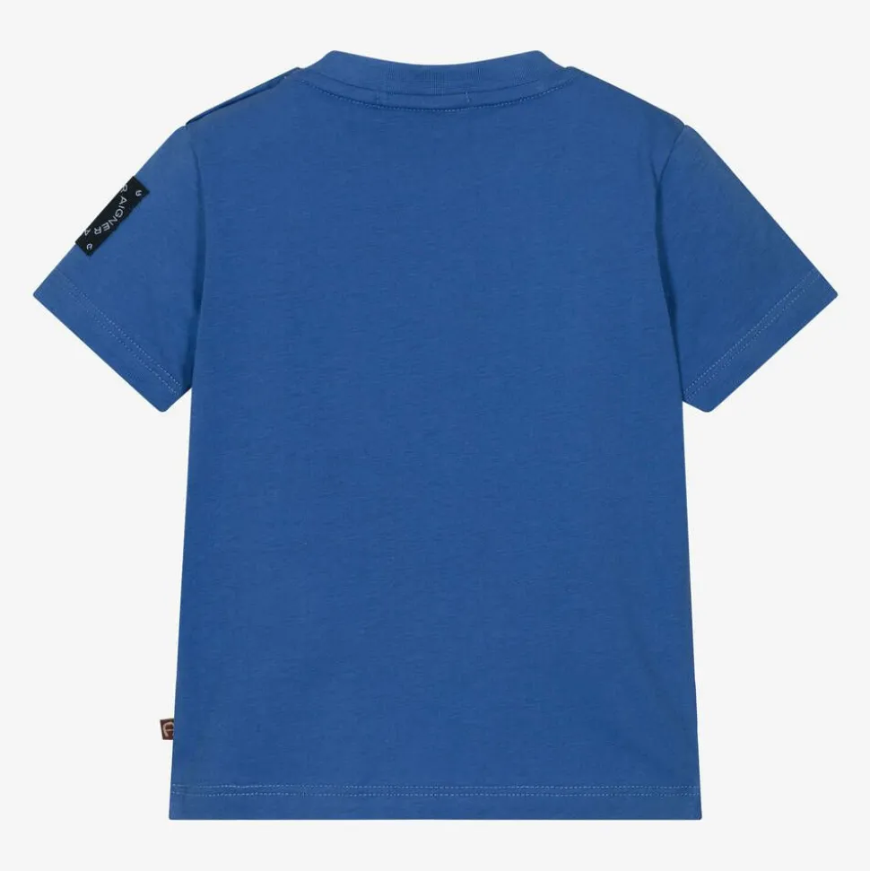 Baby Boys Blue Cotton T-Shirt