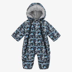 Baby Boys Blue Mountain Print 2-in-1 Snowsuit