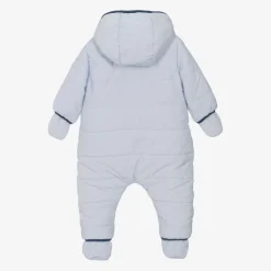 Baby Boys Blue Padded Snowsuit