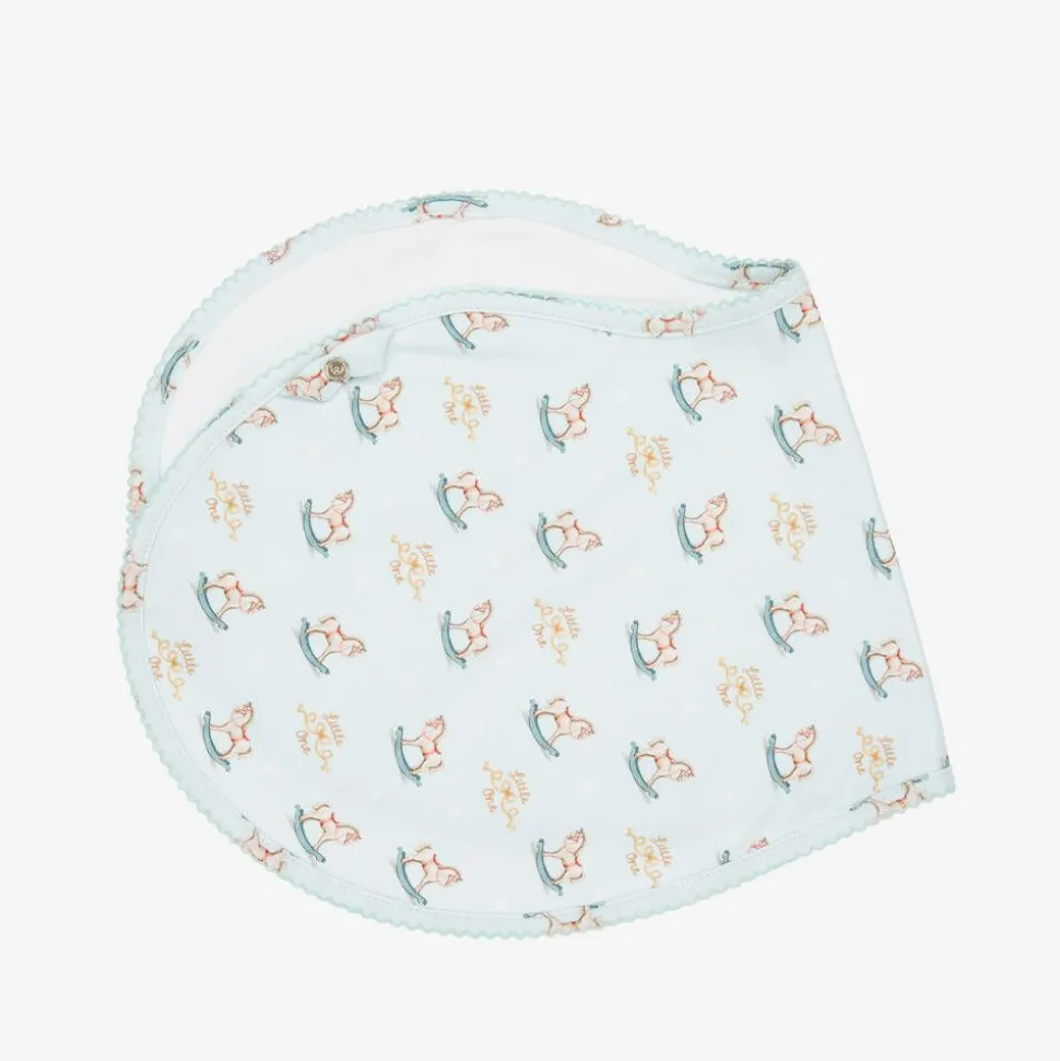 Baby Boys Blue Rocking Horse Burp Cloth (59cm)