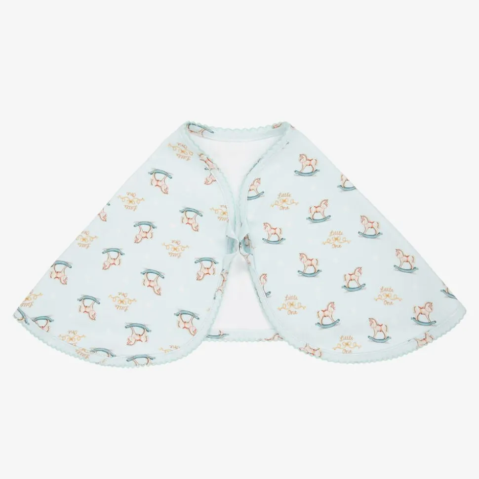 Baby Boys Blue Rocking Horse Burp Cloth (59cm)