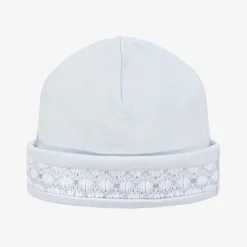 Baby Boys Blue Smocked Pima Cotton Hat