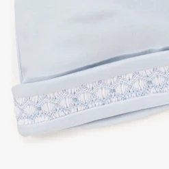 Baby Boys Blue Smocked Pima Cotton Hat