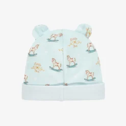 Baby Boys Blue Supima Cotton Rocking Horse Hat