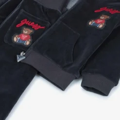 Baby Boys Blue Velour Tracksuit