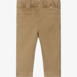 Baby Boys Brown Cotton Chino Trousers