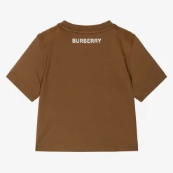 Baby Boys Brown Cotton T-Shirt