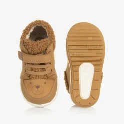 Baby Boys Brown Leather First Walkers