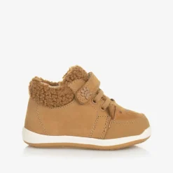 Baby Boys Brown Leather First Walkers