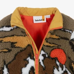 Baby Boys Brown Mountain Fleece Zip-up Top