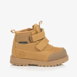 Baby Boys Brown Waterproof Velcro Boots