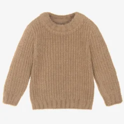Baby Boys Brown Wool & Cashmere Sweater
