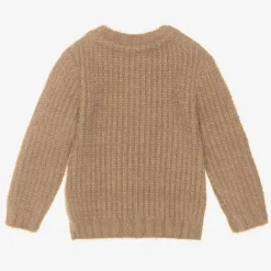 Baby Boys Brown Wool & Cashmere Sweater