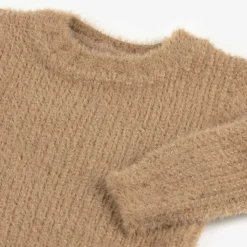 Baby Boys Brown Wool & Cashmere Sweater