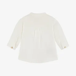Baby Boys Ivory Cotton Shirt