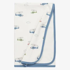 Baby Boys Ivory Helicopter Rescue Blanket (71cm)