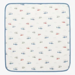 Baby Boys Ivory Helicopter Rescue Blanket (71cm)