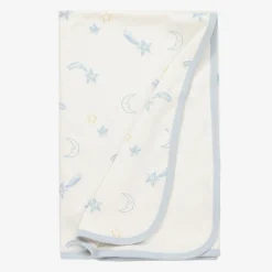 Baby Boys Ivory Starry Sky Cotton Blanket (73cm)