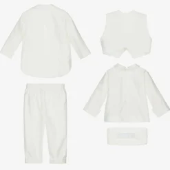 Baby Boys Ivory Tuxedo Suit