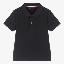 Baby Boys Navy Blue Cotton Polo Shirt