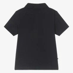Baby Boys Navy Blue Cotton Polo Shirt