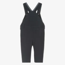 Baby Boys Navy Blue Cotton Dungarees
