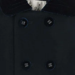 Baby Boys Navy Blue Double Breasted Coat