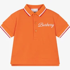 Baby Boys Orange Logo Polo Shirt