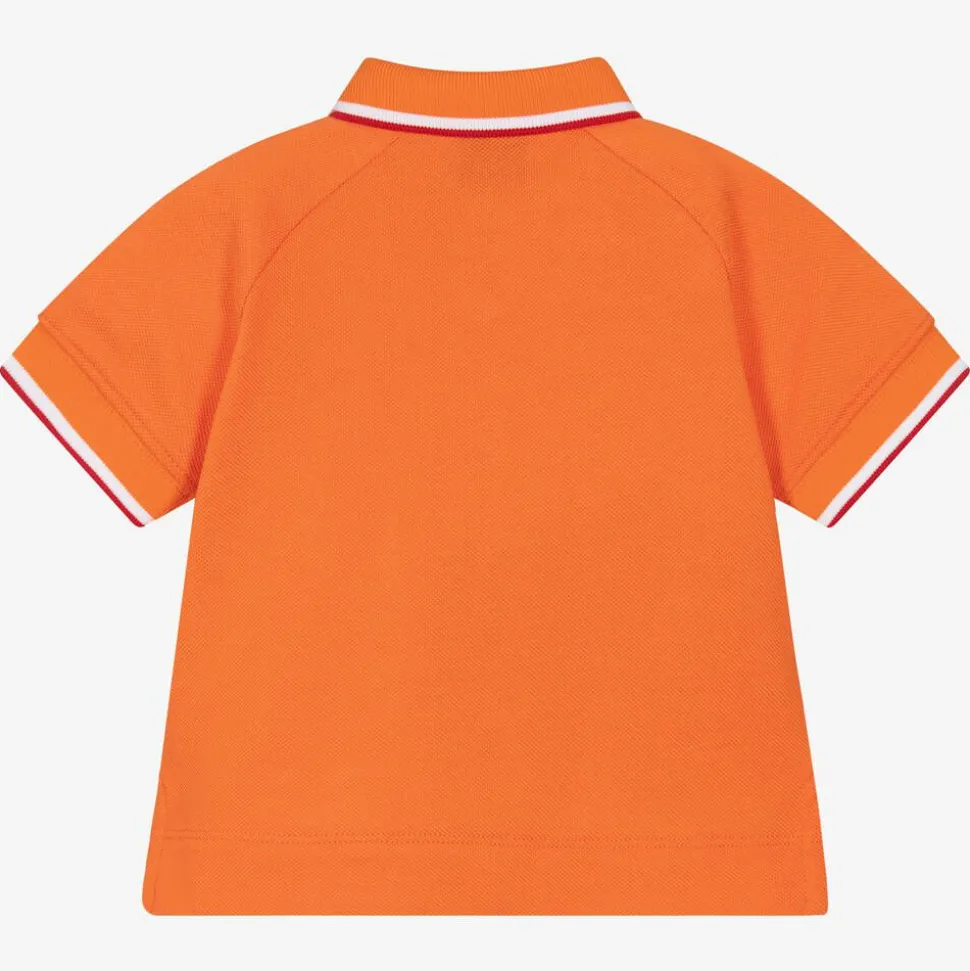 Baby Boys Orange Logo Polo Shirt