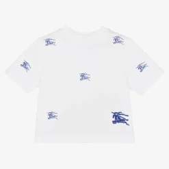 Baby Boys White EKD Cotton T-Shirt