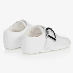 Baby Boys White Patent Pre-Walker Shoes