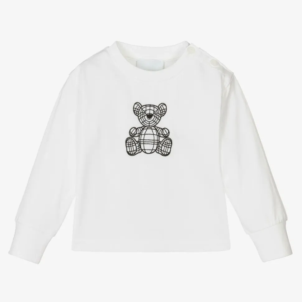 Baby Boys White Thomas Bear Top