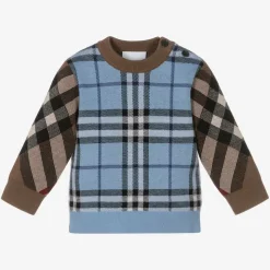 Baby Boys Wool Check Sweater
